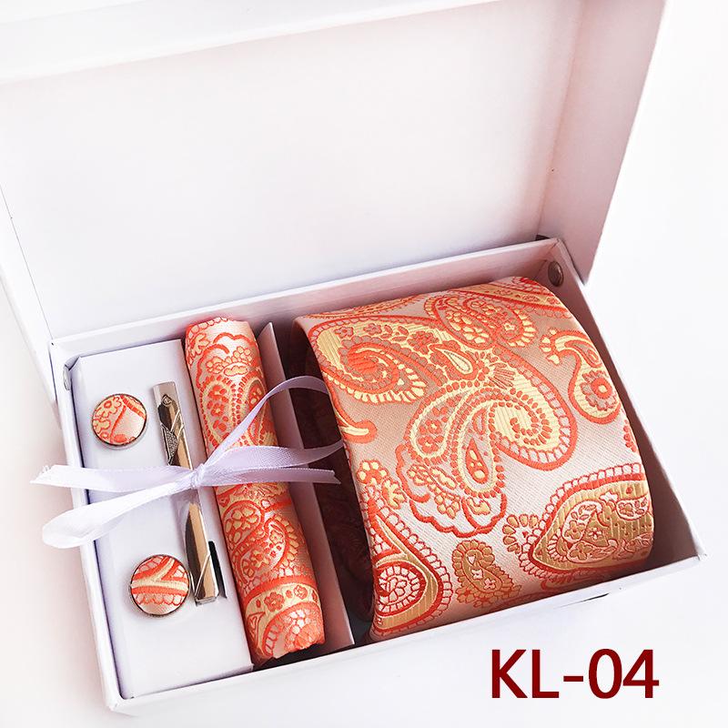Polyester Business Executive Men'S Tie 6-Piece Gift Box Tie
