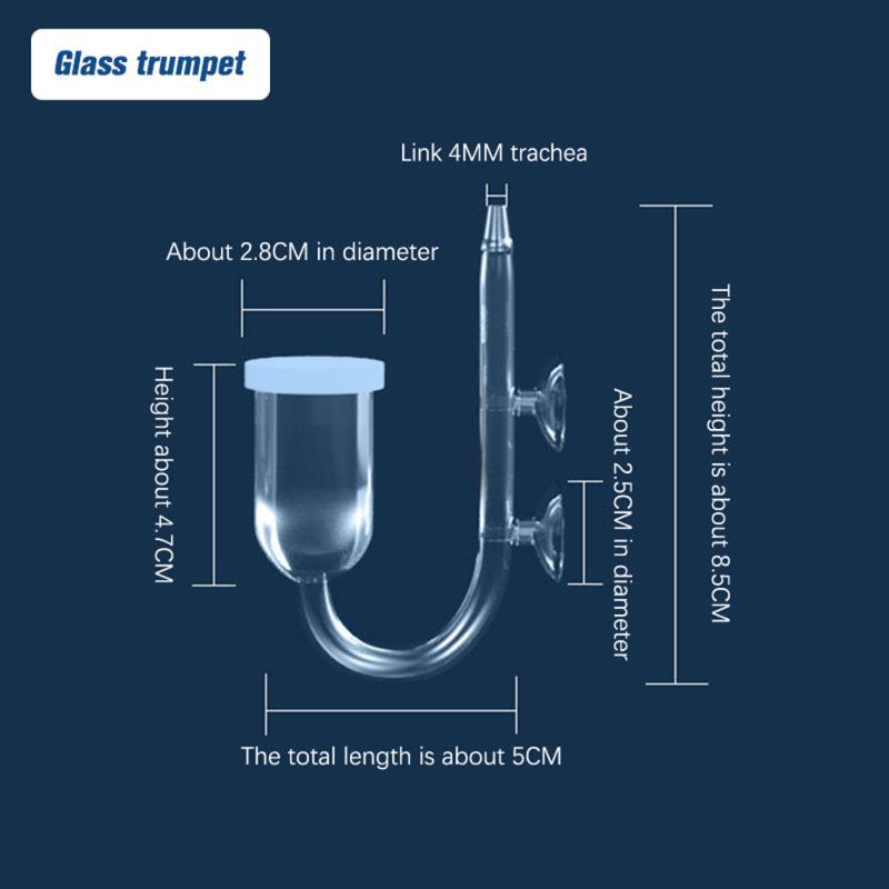 Aquarium Sauerstoffstein - 50 Mm - Mit Schlauch & Saugnapf - Für Klare Luft