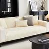 Autumn Winter Couch Cushion Crystal Velvet Clover Sofa Cushion Non-slip Sofa Cover Home Protective Cover Solid Color Sofa Mat
