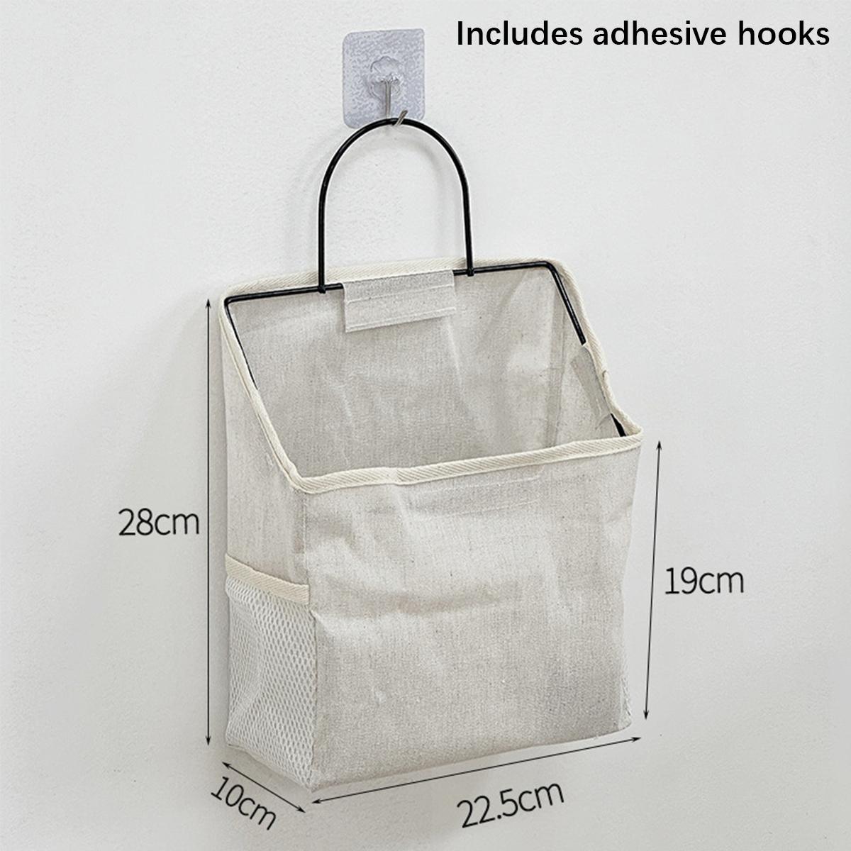 

Student dorm storage basket hanging storage bag bedside storage rack wall-mounted storage basket for keys water cups charger etc