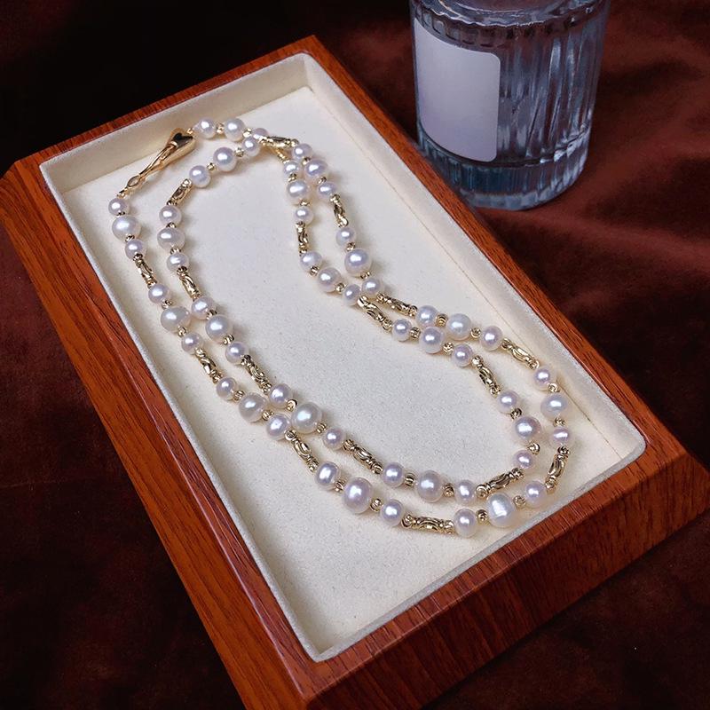 Genuine Freshwater Pearl Choker Necklace - Elegant Gift for Women