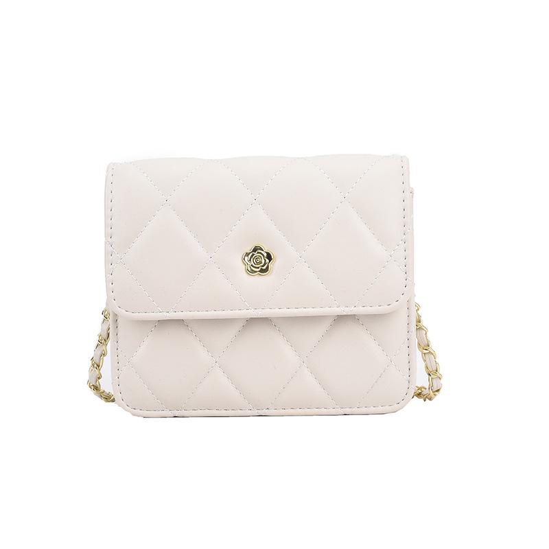 

Цепочная сумка Женская Новая Модная Универсальная Сумка Мессенджер Однотонная Сумка Small белый