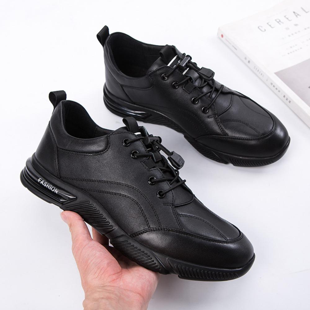 Men's Casual Shoes Spring New Genuine Leather Men's Sports Leisure Leather Shoes Comfortable and Breathable Men's Shoes Sneakers