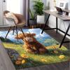 Highland Bull Theme Comfortable Chair Mat - Office Carpet for Home Decor, Large Size Rug Suitable for Sofa, Bedroom, Living Room, Various Ro