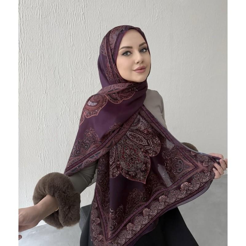 Gradient Chiffon Scarf Lightweight Breathable Wrap Shawl Women UV Protection Head Cover