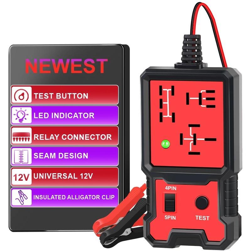 

Red Relay Tester 12V Universal Electronic Automotive Car Circuit Detector Battery Checker Auto Repair Tool
