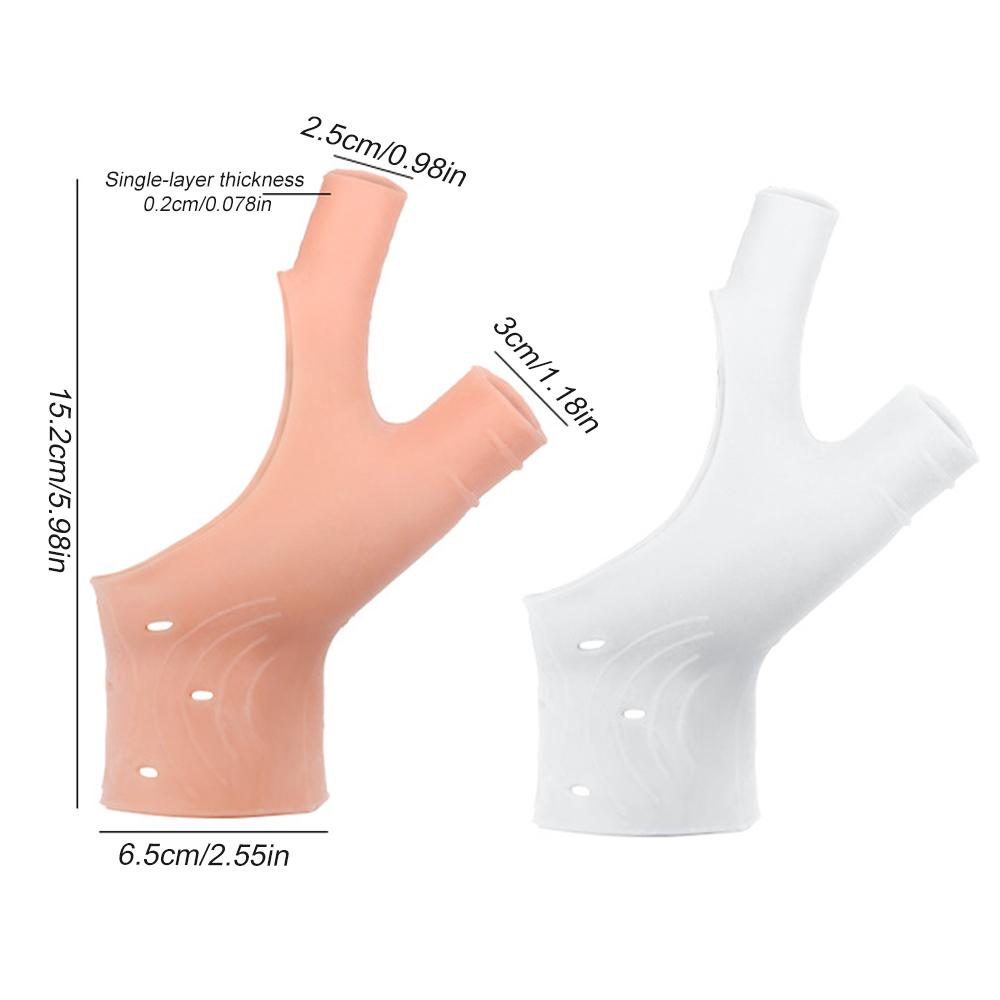 1Pcs Waterproof Silicone Gel Wrist Support Brace With Thumb Hole For Hand Pressure Relief Elastic Gloves