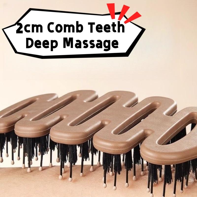 Pine Tower Shape Hair Smoothing Comb Fluffy Massage Head Hair Brush Anti-static Bristle Comb Rib Comb Hair Care Styling Comb