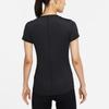 Nike Dri-Fit One Solid Print Quick-Dry Sports Round Neck Short Sleeve T-Shirt Women Tops Black DD0627-010