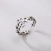 New Arrival Popular Retro Star 925 Sterling Silver Jewelry Creative Hollow Stars Personality Simple Opening Rings TYB008