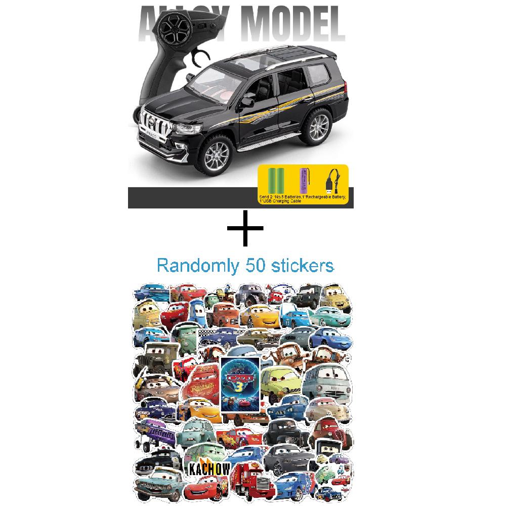 1:24 Prado Remote Control Car Model Toy Music Light Multiple Openings Exquisite Interior Design Vehicles Models Gifts for Boys