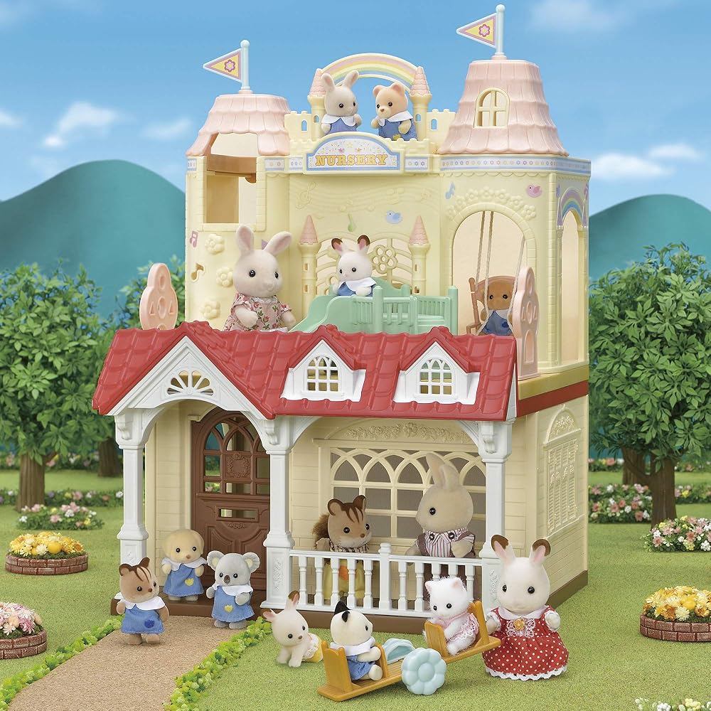Sylvanian Families EPOCH Strawberry House Dollhouse Toy for Ages 3 and Up with ST Mark Certification
