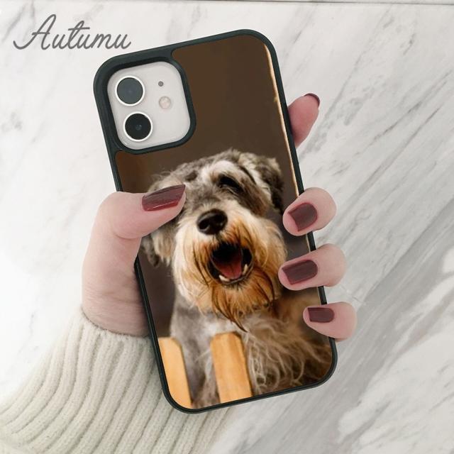 Schnauzer Phone Case for iPhone 11 12 13 14 Pro Max Mini X XR XS SE 2020 5 6S 7 8 Plus Samsung Galaxy S21 S22 Cover Shell