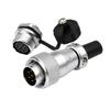 WEIPU WS16 TQ+ZM LED Light M16 Electrical Avaition Connector 2 3 4 5 7 9 10 Pin Adapter Male Plug Female Socket Rear Nut Seat