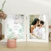 Afuly Photo Wedding Present Frame, 2-Sided, 2L, White, Stylish, Vertical, Wall-Mounted, Wedding, Gift, Anniversary, Birthday, Present, Valentine's