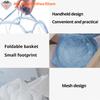 Folding Dirty Clothes Laundry Sorting Basket Bathroom Mesh Storage Bag Frame Bucket Laundry Organizers Storage Pouch