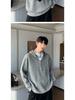 Men's Retro Half-Zip Loose Knitted Hoodie (Autumn/Winter Collection)