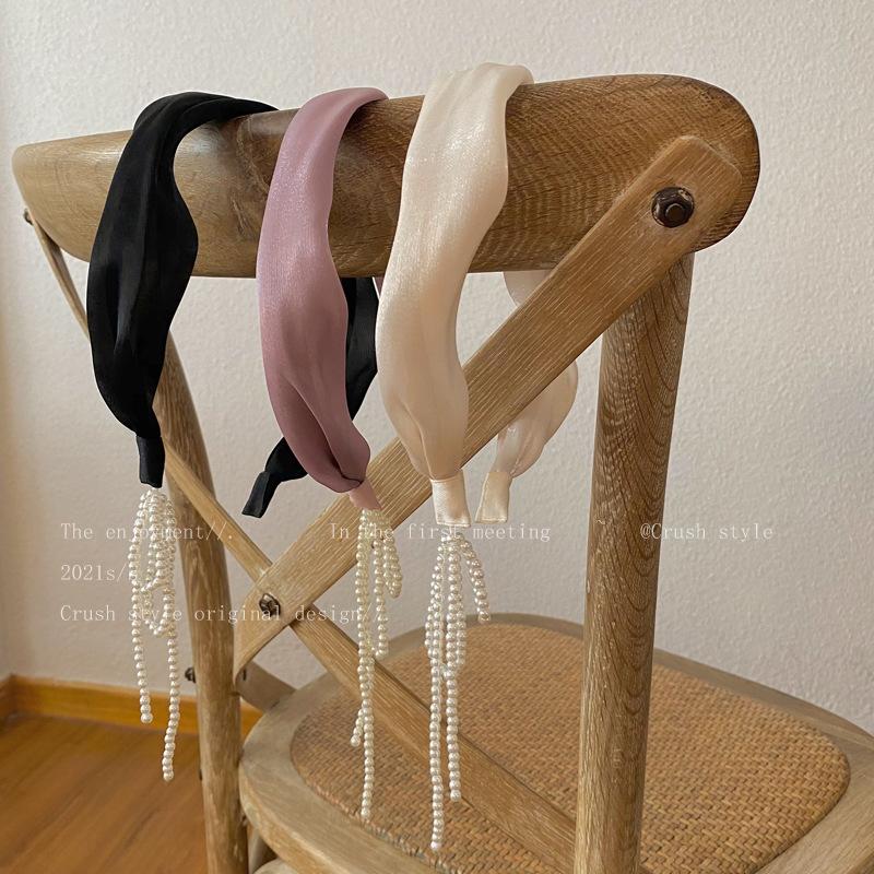 Vlasové doplňky pro ženy čelenka designová perlová dívčí letní tiára obruče móda lot nový hedvábný vintage fascinátor