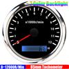 0~12000R/min,0~2000RPM 85mm Tachometer 7 Color Backlight Pointer Tacho Gauge Waterproof for Auto Car Boat Yacht RV 12V24V