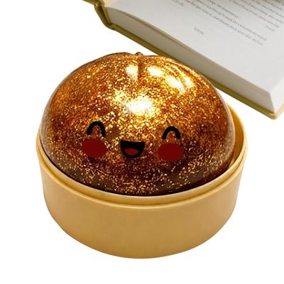Creative Funny Realistic Giant Dumpling Squeeze Toy With Bamboo Steamer Soft TPR Dough Ball DecompressionFidget Toy Gift