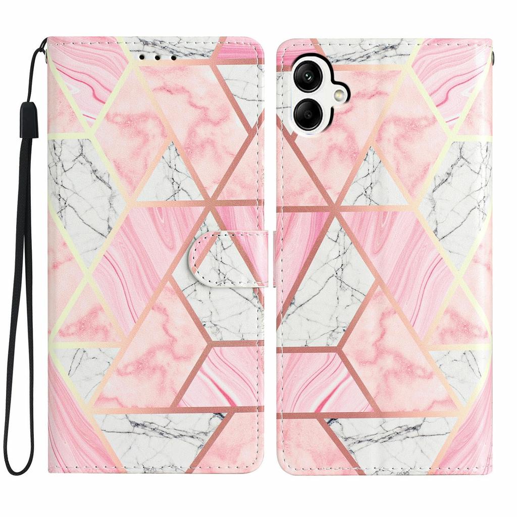 Für Samsung Galaxy A07 Brieftasche Hülle PU Leder Musterdruck Ständer Handyhülle mit Riemen