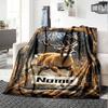 Running Deer Home Customize Your Name Blankets Soft Cozy Lightweight Versatile For All Seasons Perfect For Picnics Sofa Office Bed Living Room And