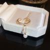 Freshwater Pearl Bodhi Splicing Elastic Ring Baroque Personalized Index Finger Ring Fashion Girlfriend Versatile Jewelry Wholesale