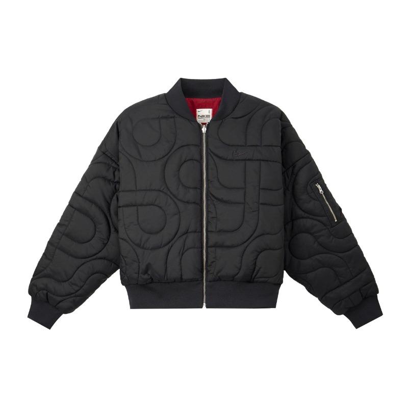Nike Sportswear Women s Reversible Fleece Jacket Black HV8469-010 2XL