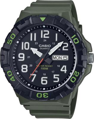 Relógio de quartzo STANDARD BIG FACE modelo militar verde estrangeiro [CASIO] MRW-210H-3AV masculino [Item]