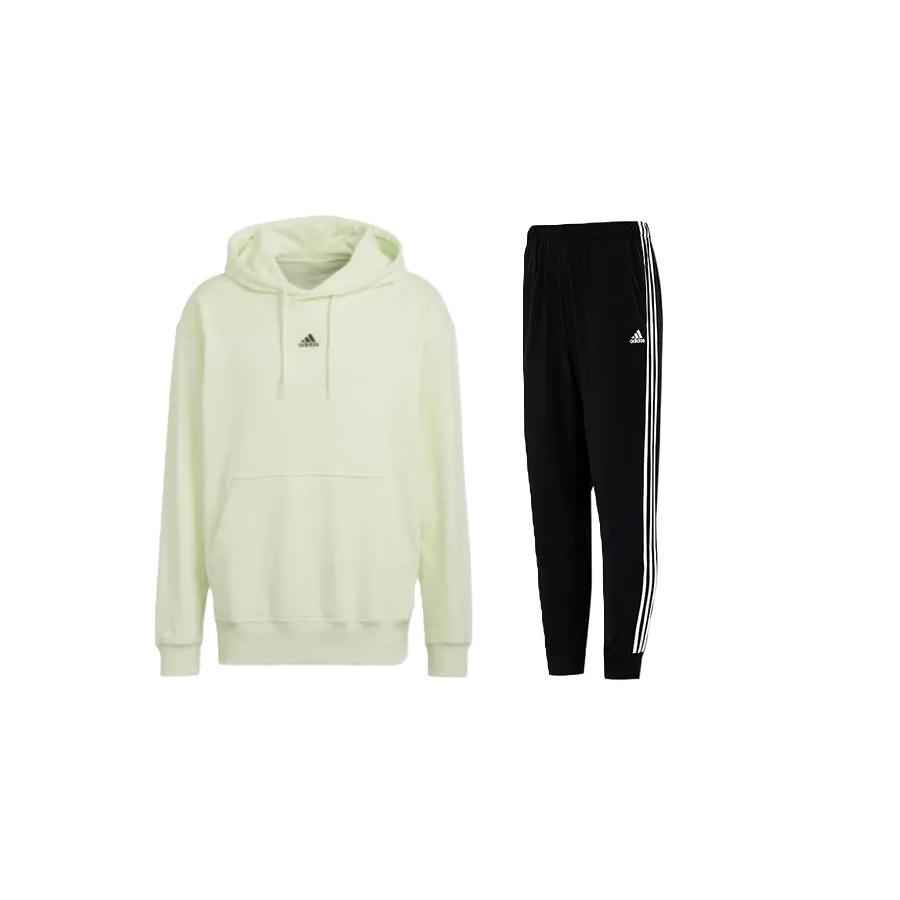 

Adidas Logo Outdoor Hooded Long Sleeve Casual Sports Set Men sets HE4359+GK8995 S