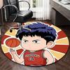 1 peça Design de Anime Slam Dunk Shohoku 14 Tapete para Cadeira - Base de Mesa de Escritório, Tapete Redondo para Decoração de Casa