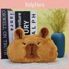 Capybara Plush Pen Case With Large Capacity For Kids And Teens Stationery Storage Bag