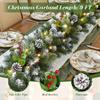 Weihnachtliche Rankenkrone Türhänger fallender Schnee Weihnachtsdekoration Rankenornament Ornament Anhänger Einkaufszentrum Szene Layout