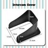 Solvanta Wireless Intercom Rain Cover, Rain Protection, and Sun Visor, Easy Installation, Metal, Black, 17cm Wide X 5-10cm Deep X 21.5cm High