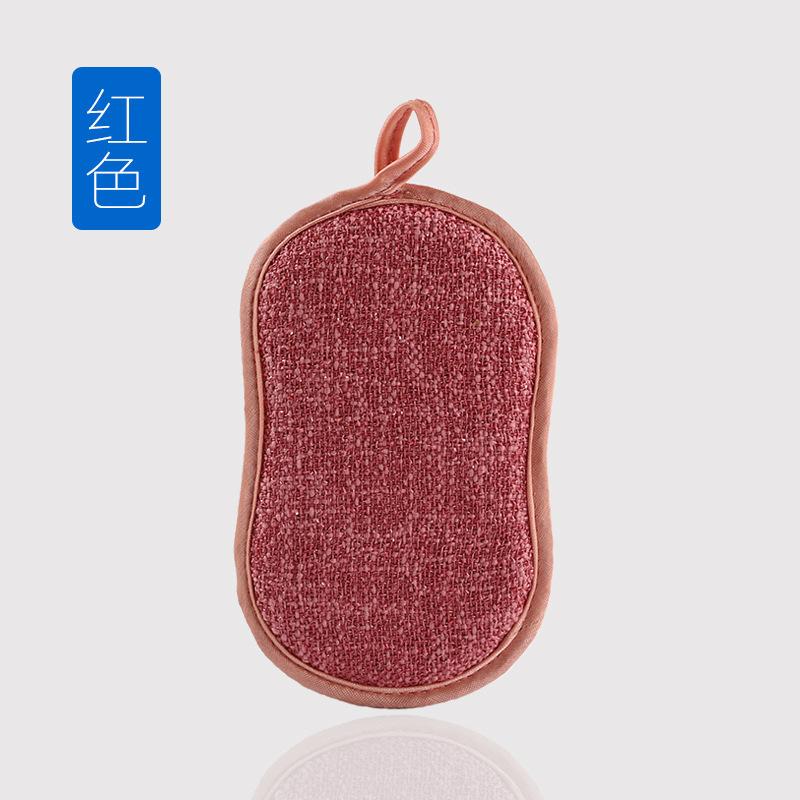 5pcs Double-sided Cleaner Reusable Microfiber Dishwashing Sponge Cloth To Clean Accessories