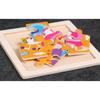 4 Stück/Los 3D Holz-Puzzles für Kinder Kinderspielzeug Cartoon-Tier-/Verkehrspuzzles Baby Lernpuzzles GYH