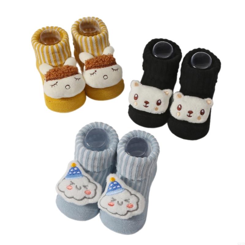 2 Pairs/3 Pairs Baby Ankle Socks Knitted Socks with Cartoon Cotton Socks Soft Socks for Newborns Infant 3-12 Month