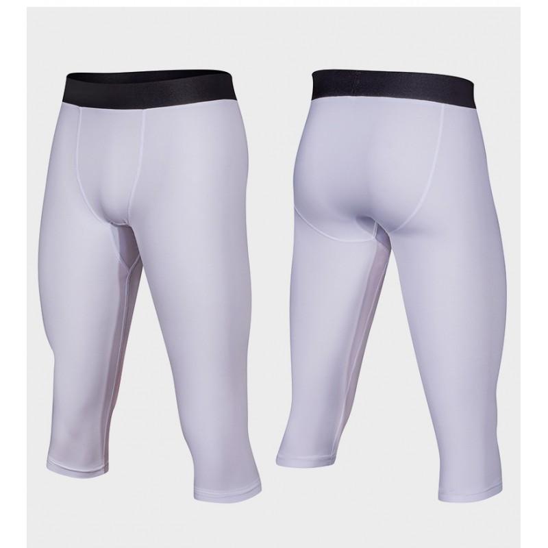Herren Kompressions 7/8 Länge Trainingshose Atmungsaktiv Schnelltrocknend Sport Leggings Laufen Fitnessstudio Radfahren