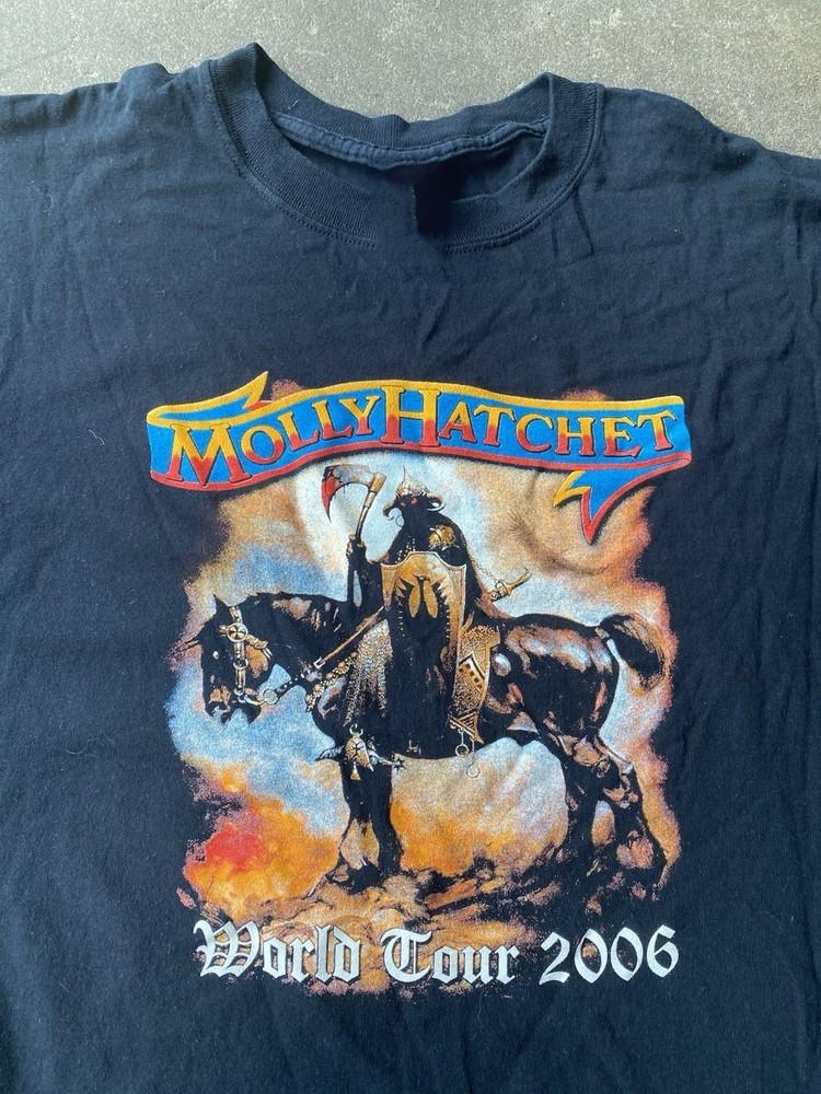 Винтажная металлическая рок-футболка Molly Hatchet Размер от S до 5XL NZ269 Унисекс Футболка L