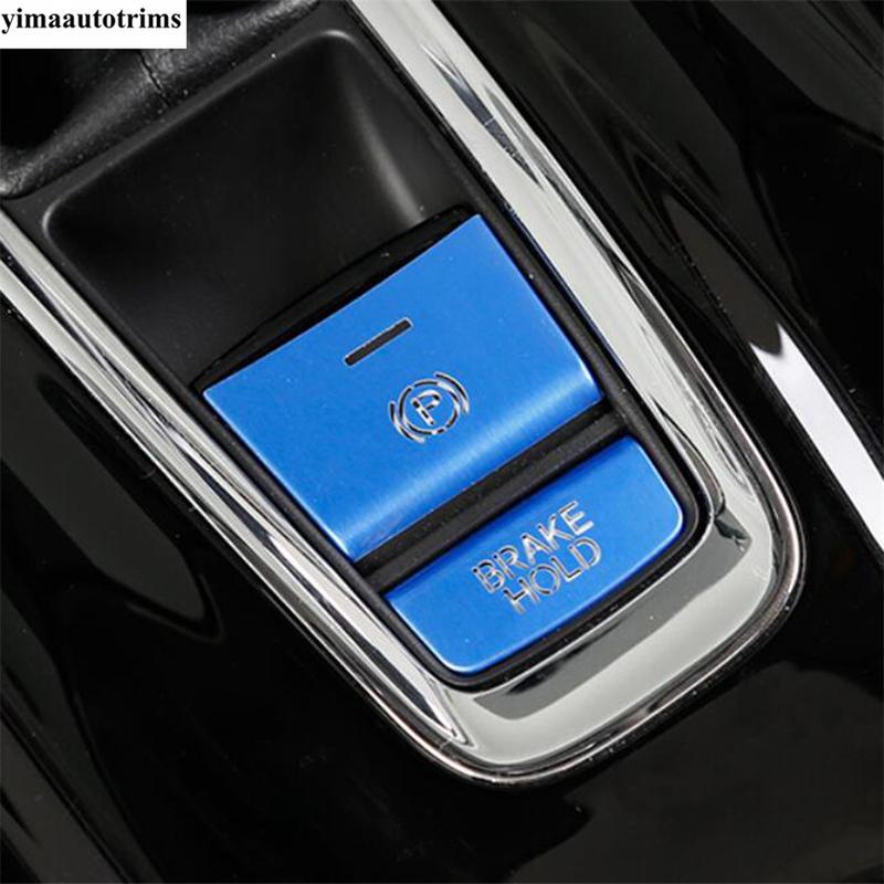 Car Gear Position Handbrake Central Control Button Sequin Decoration Cover Trim Accessories For Honda Vezel HR-V 2014 -