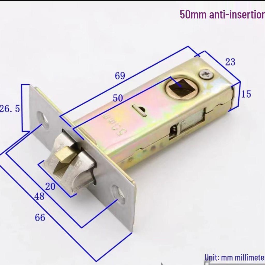 Silent Universal Bathroom Tongue Lock And Cylinder