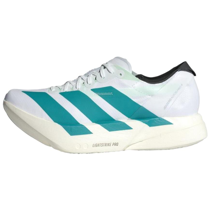 Adidas Adizero Adios Pro 4 White Pure Teal Unisex Sneakers Cloud-White Carbon JR1267