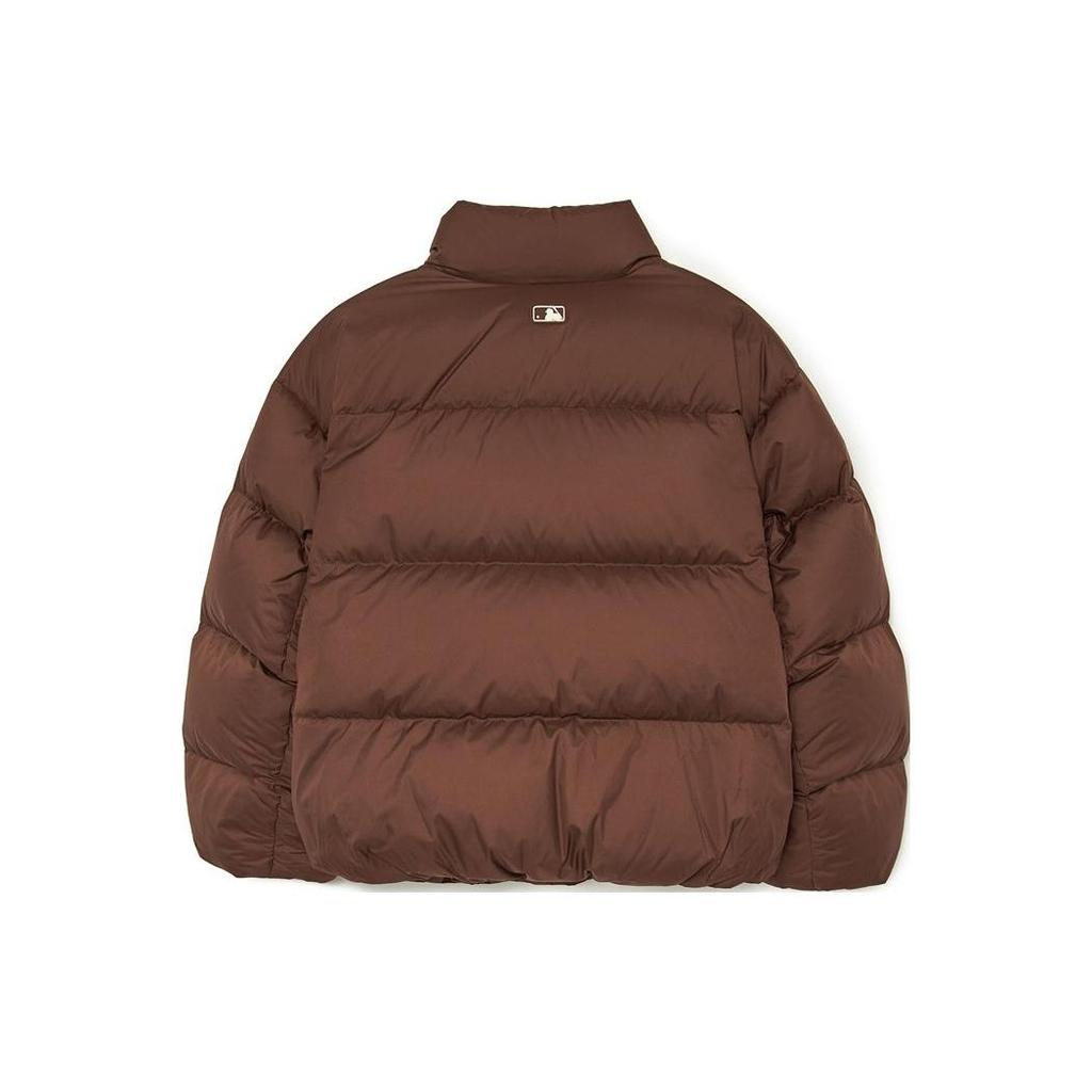 MLB FW24 Melard Color Scheme Kendall Outfit Boston Red Sox Stand Collar Small Logo Down Jacket Unisex Jacket Dark-Brown 3ADJB0736-43BRD