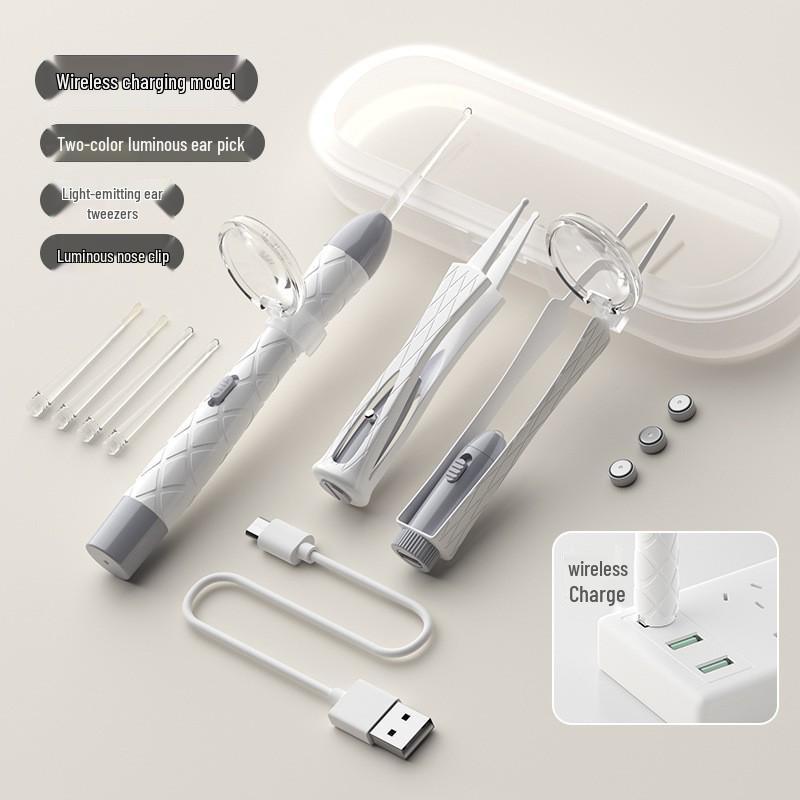 Baby Earwax Removal Tool: Soft-Headed Ear Pick with Light for Infants and Toddlers