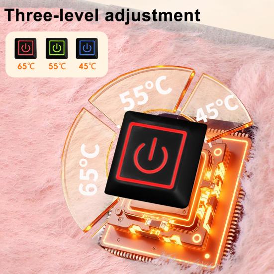 Heating Waist Belt for Women Adjustable Electric Heated Strap 3 Temperature Settings Portable Heat Pad for Back Abdomen Relaxation