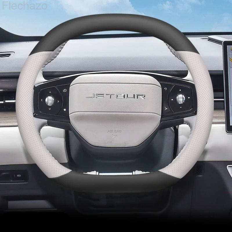 Leather Car Steering Wheel Cover For Jetour Dashing T2 -2025 Covers For Covers Auto Interior Jetour Dashing Accessories 2025