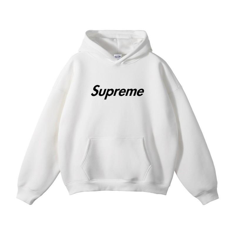 Supreme Style Printed Hoodie Unisex Loose Drop Shoulder Sweatshirt Casual Streetwear