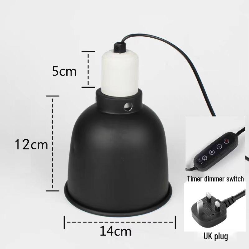 Turtle Basking Reptile Lamp: Adjustable Heat-Resistant Sun Lamp Cover with Focused Light and Heat Control