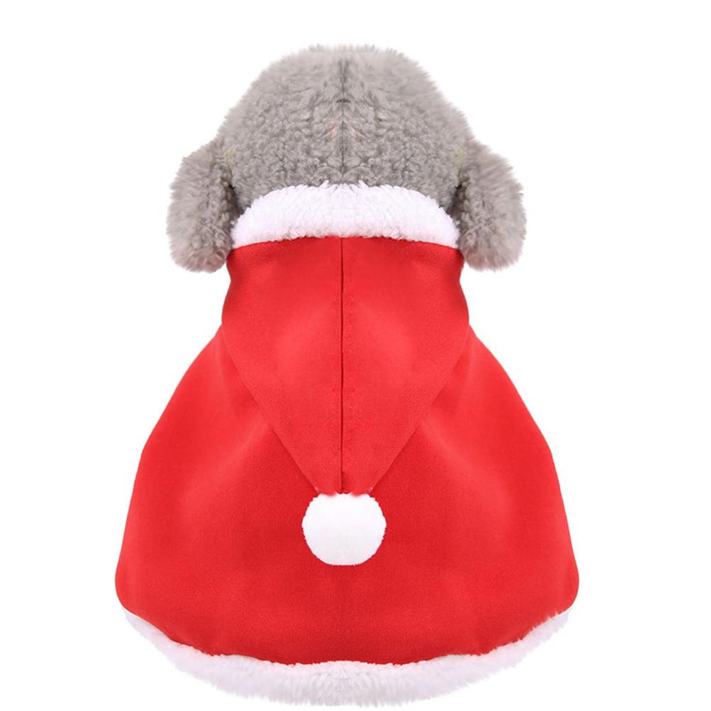 Christmas Cat Puppy Santa Hat Cloak Pet Cosplay Costume Clothing