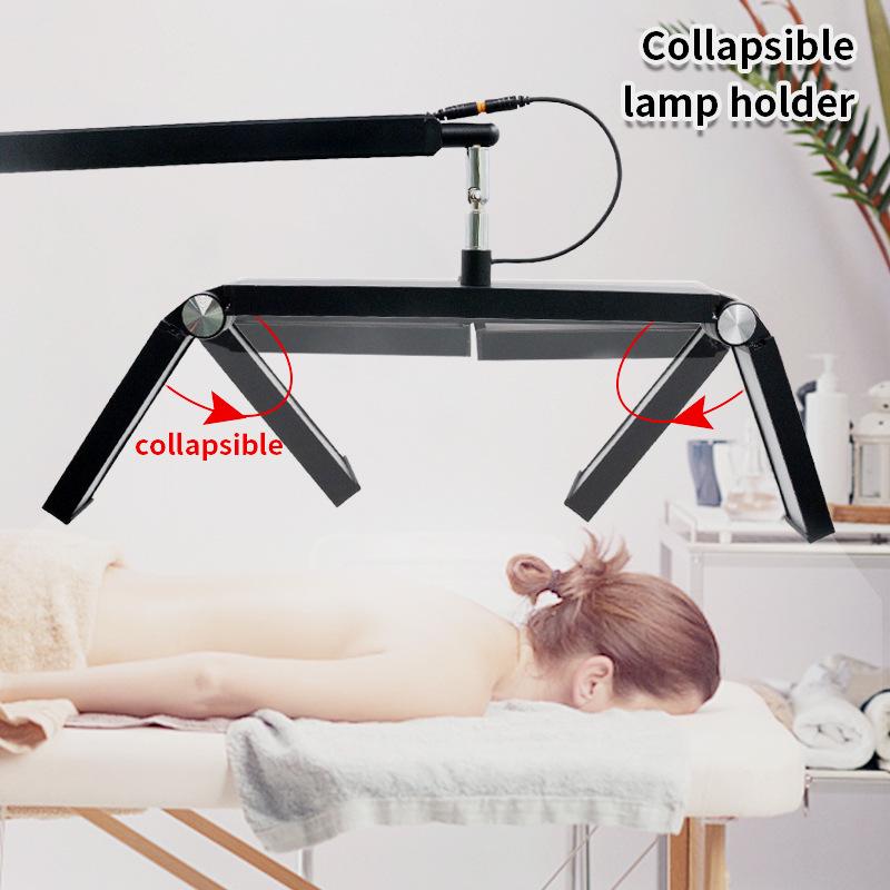 26" Remote-Controlled Folding Cantilever Lamp, 3-Head, 30W, for Nail Art, Tattooing, and Eyelash Extensions.